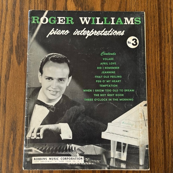 Robbins Music Corporation Other - Roger Williams Piano Interpretations No 3 Robbins Music 1959